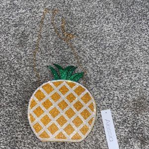 Alessia Pineapple Rhinestone and Glitter Crossbody